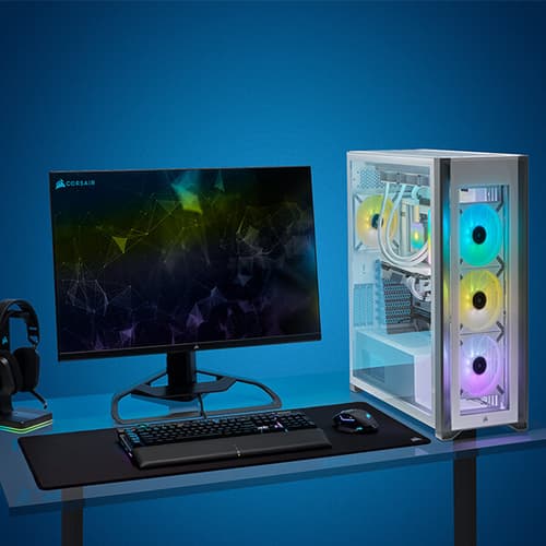Corsair iCUE ML120 RGB Elite Premium 120mm PWM Magnetic Levitation Triple Fan Kit (White)